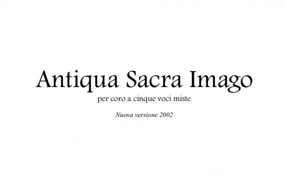 Copertina Antiqua Sacra Imago