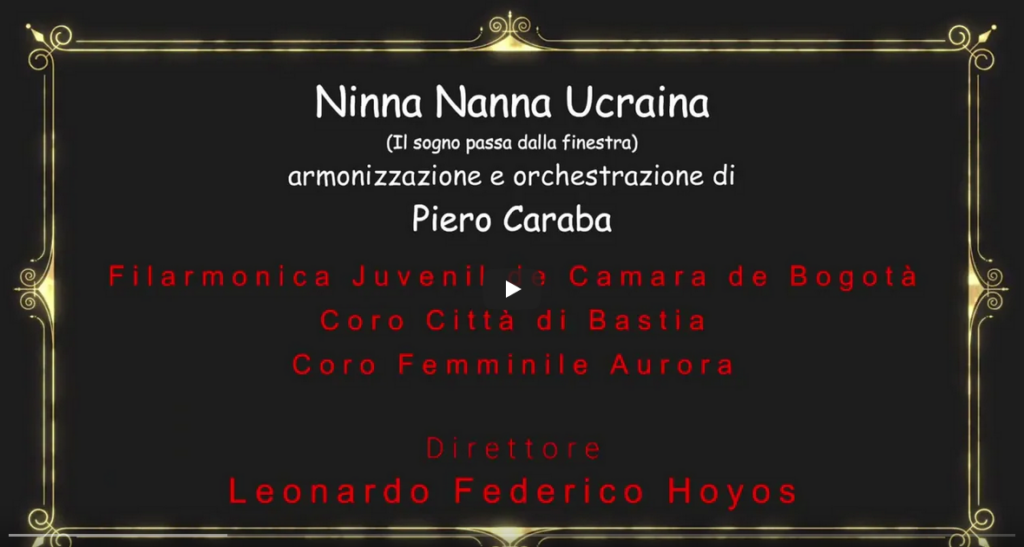 Ninna Nanna Ucraina - Elaborazione e Orchestrazione di Piero Caraba